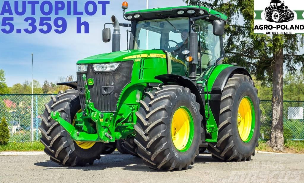 John Deere 7250 R - TLS - 5355 h - 2016 ROK - GPS- AUTOPILOT Tractores