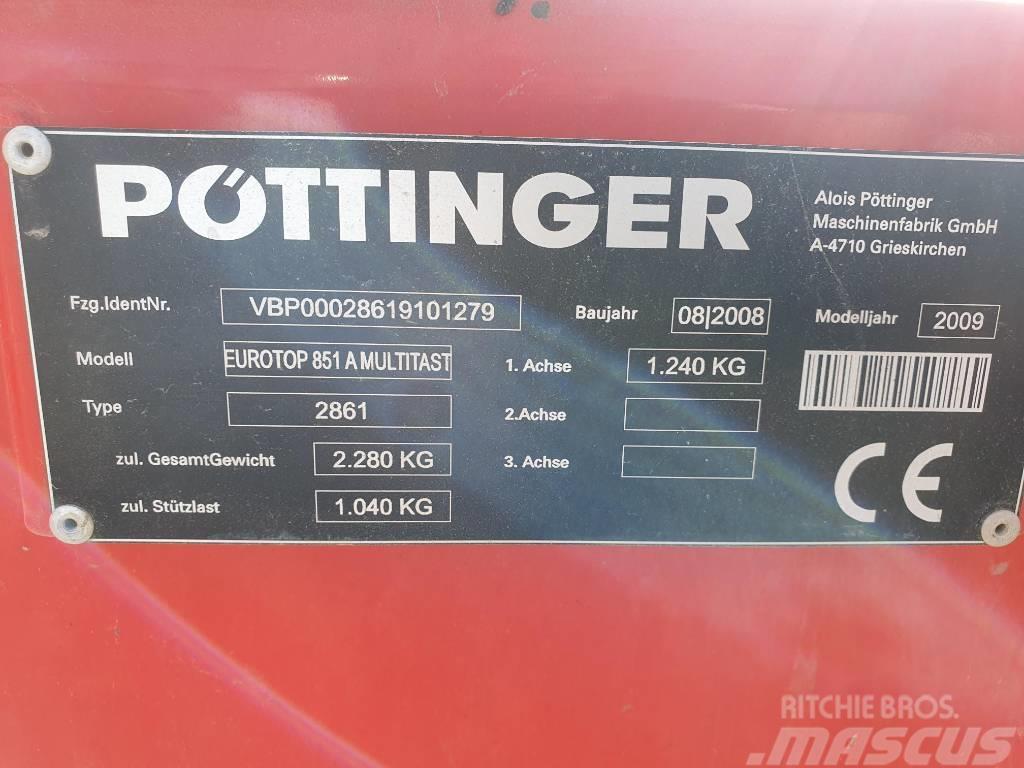 Pöttinger EuroTop 851 Multitas Segadoras hileradoras