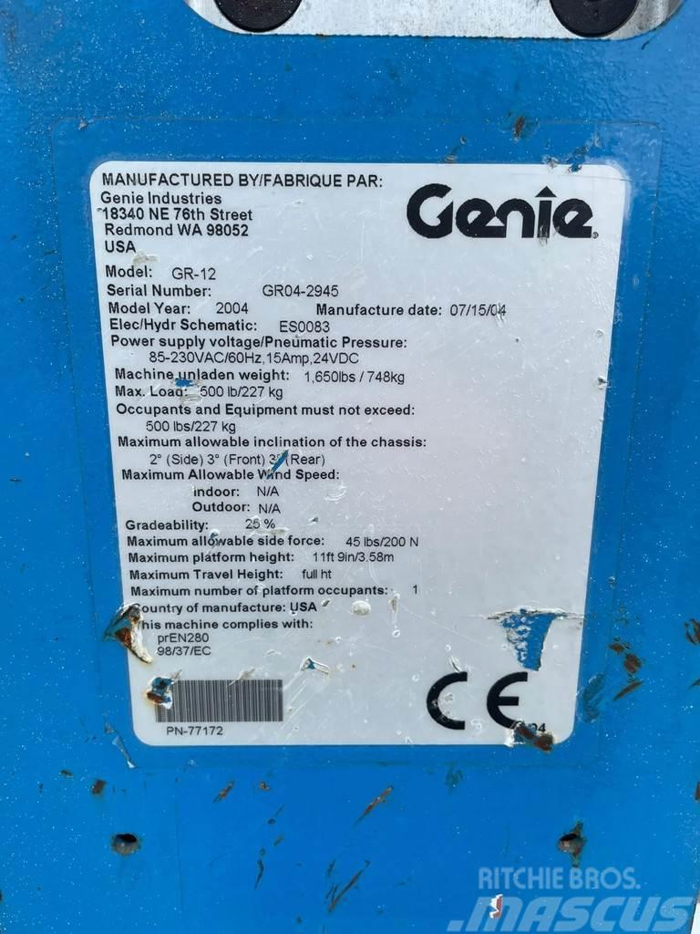 Genie GR-12 | 5.4 METER | 227 KG Otras plataformas elevadoras
