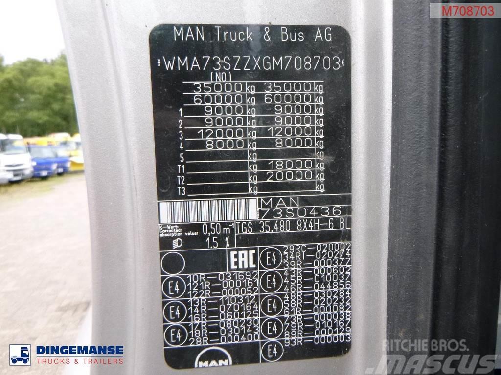 MAN TGS 35.480 8X4 + PM 100026 SP + jib J2416.25 Camiones plataforma