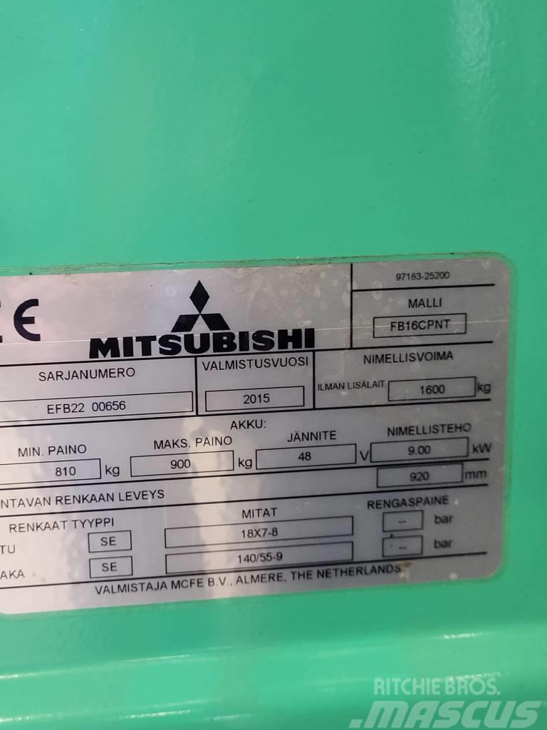 Mitsubishi FB16CPNT " Lappeenrannassa" Carretillas de horquilla eléctrica