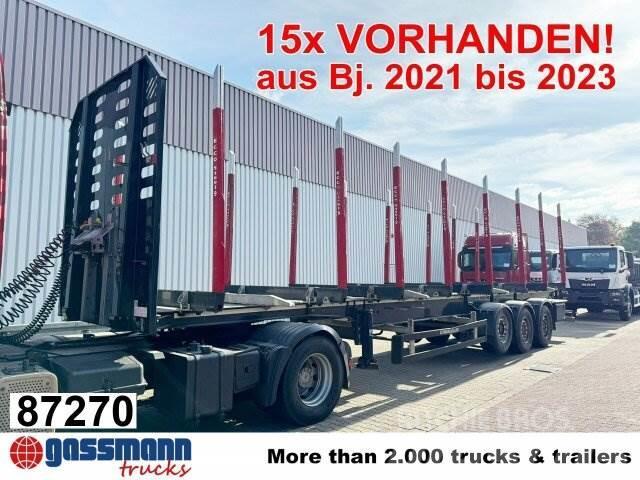 Schwarzmüller 3-Achs Holzauflieger, Liftachse, MEHRFACH Timber semi-trailers