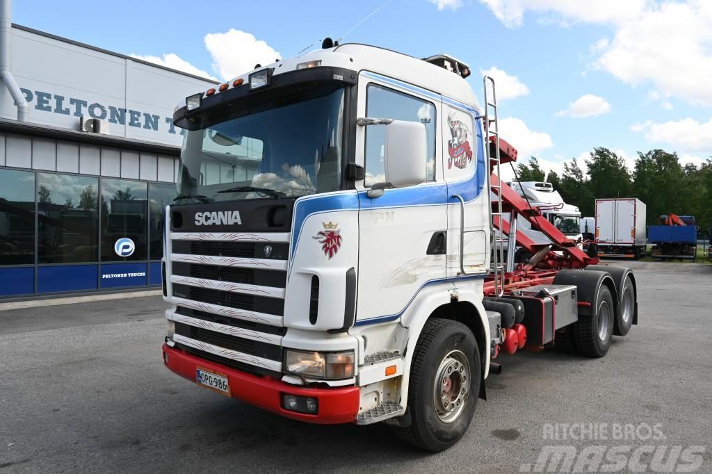 Scania R144 6x2 V8 Cable lift demountable trucks