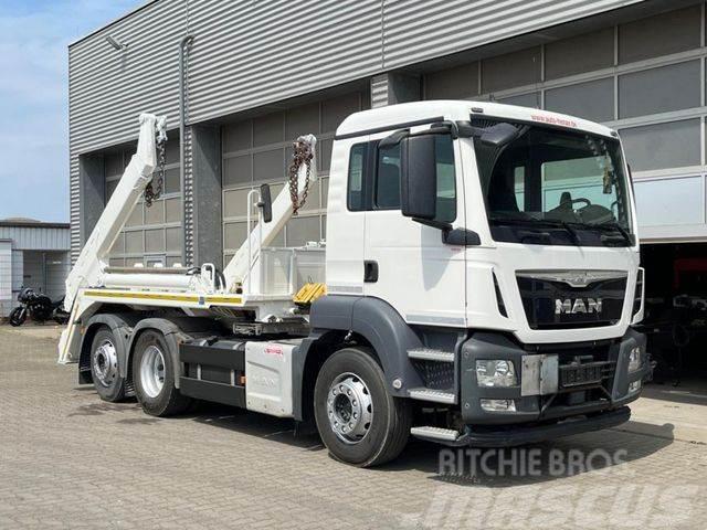 MAN TG-S 26.400 6x2-2 BL Absetzkipper Meiller AK 16 Cable lift demountable trucks