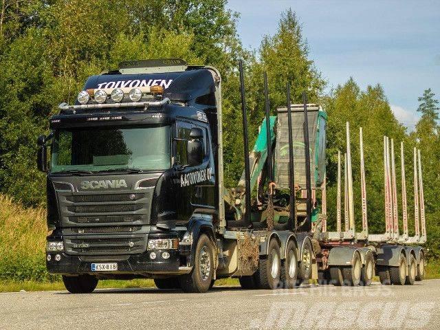 Scania R 730 LB8x4*4HNB+Kesla 2112T+Jyki 5-aks. Transporte de madera