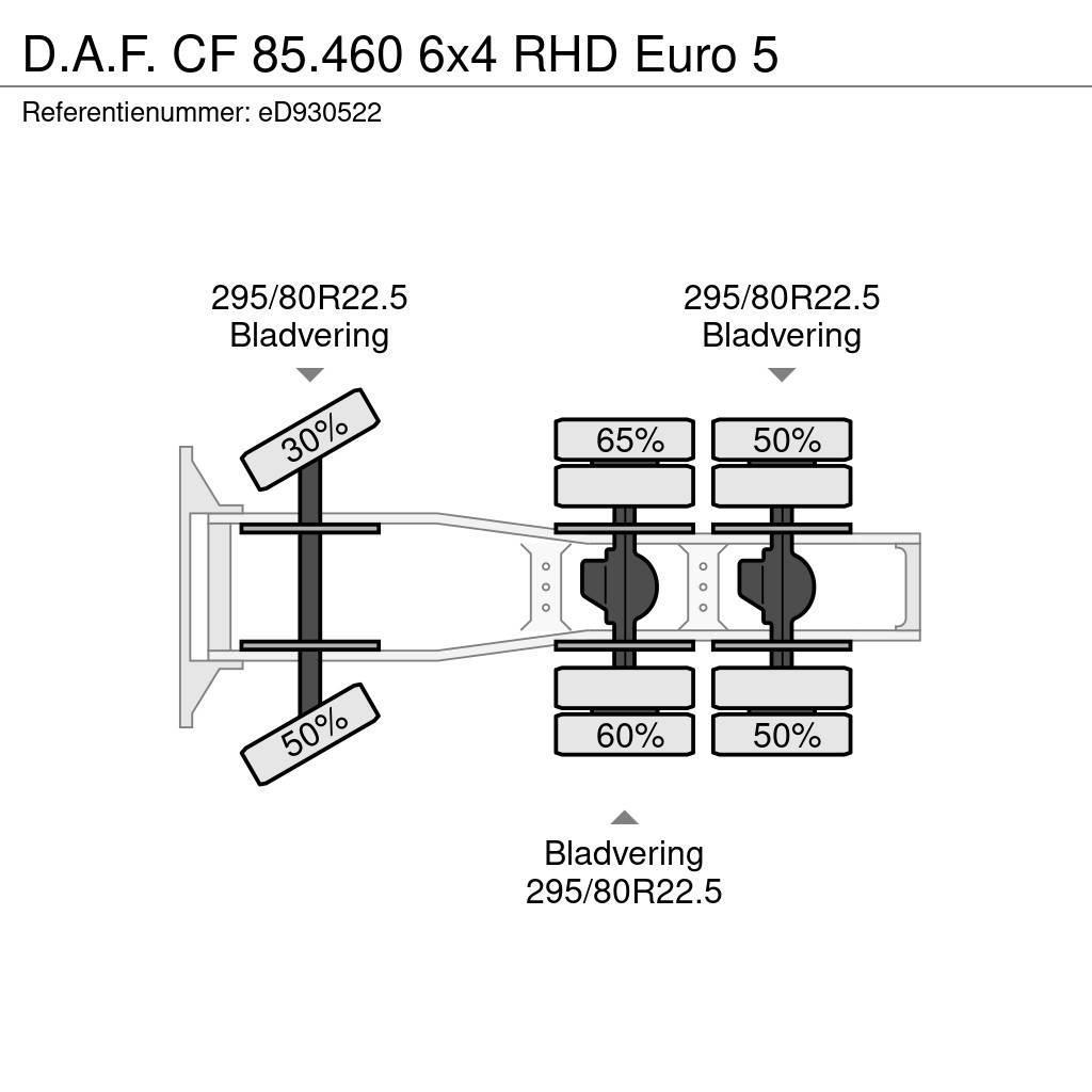 DAF CF 85.460 6x4 RHD Euro 5 Tractor Units
