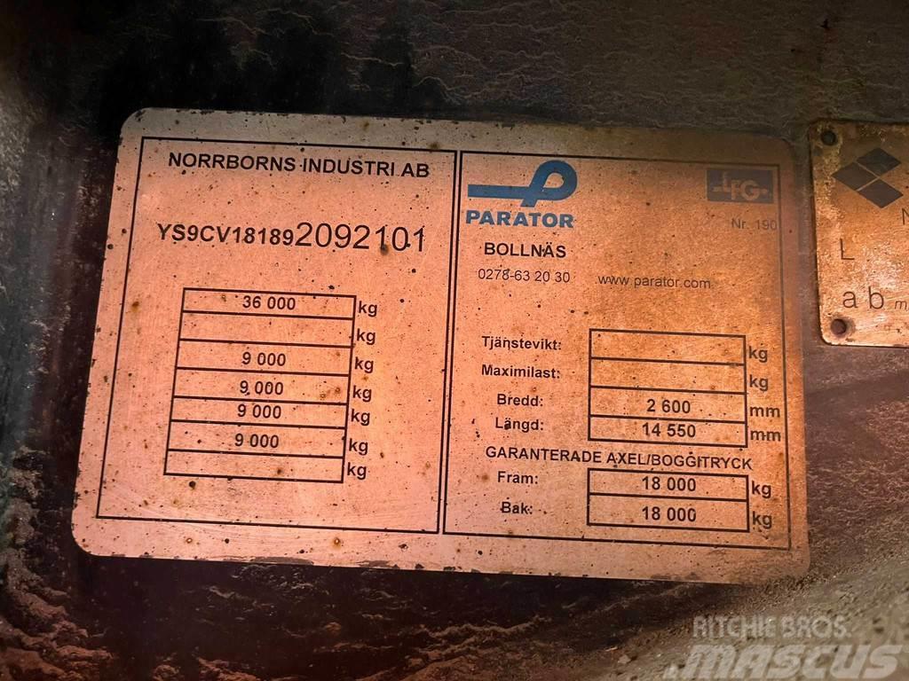 Parator CV 18-18 VECTOR 1850 / BOX L=12332 mm Temperature controlled trailers