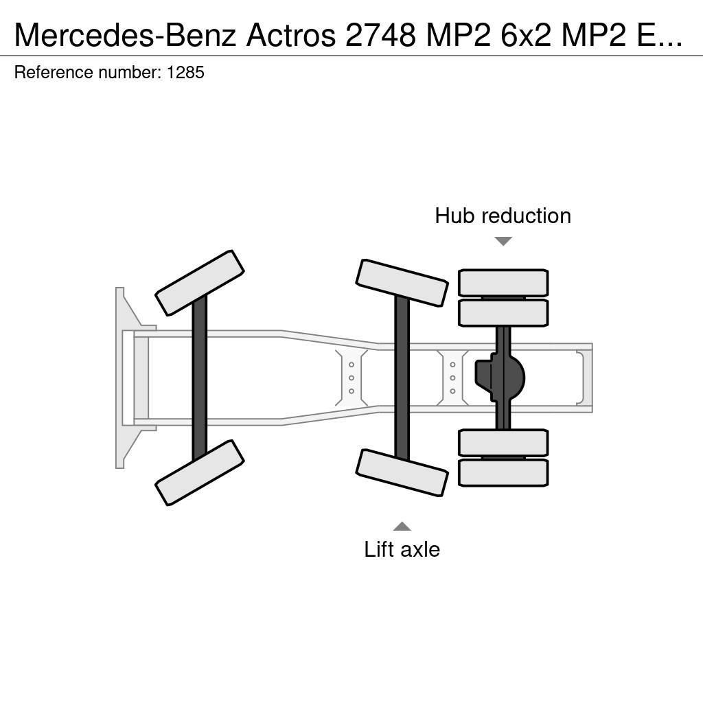 Mercedes-Benz Actros 2748 MP2 6x2 MP2 EPS V6 Big Axle Hydraulic Tractor Units