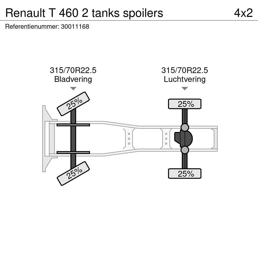 Renault T 460 2 tanks spoilers Tractor Units