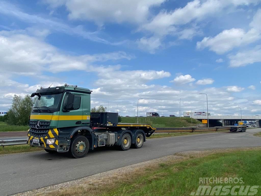 Broshuis trailer 3 -time extendable Windmill transporter Flatbed/Dropside semi-trailers