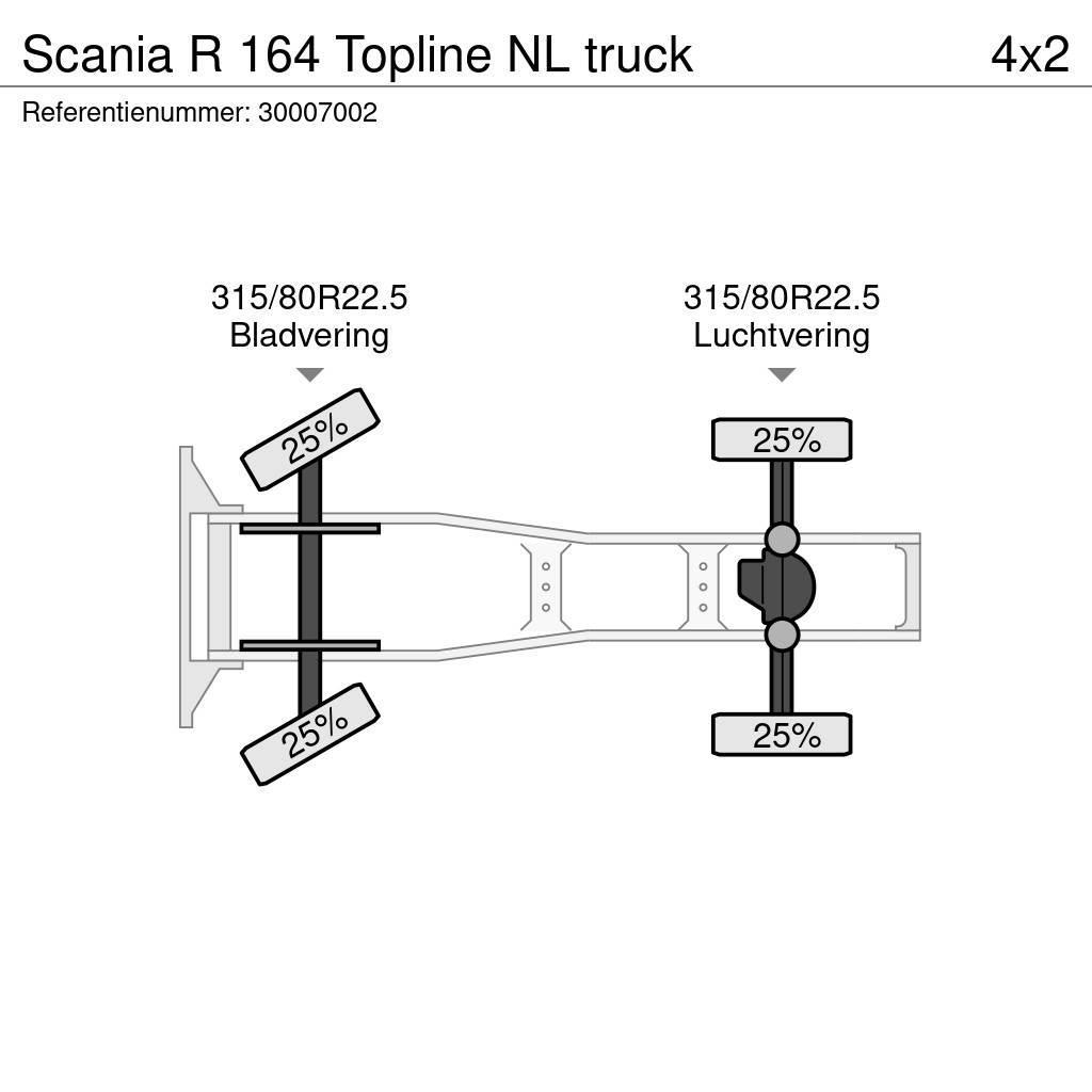 Scania R 164 Topline NL truck Tractor Units