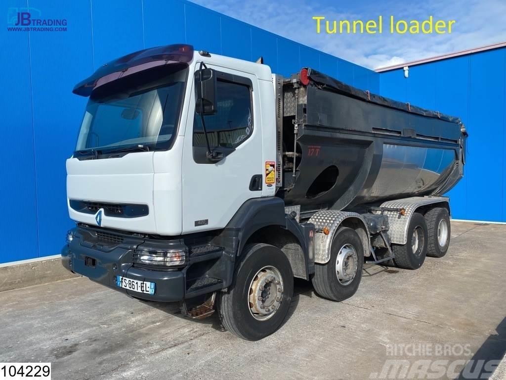 Renault Kerax 420 8x4,Tunnel loader,Retarder,Steel suspens Tipper trucks