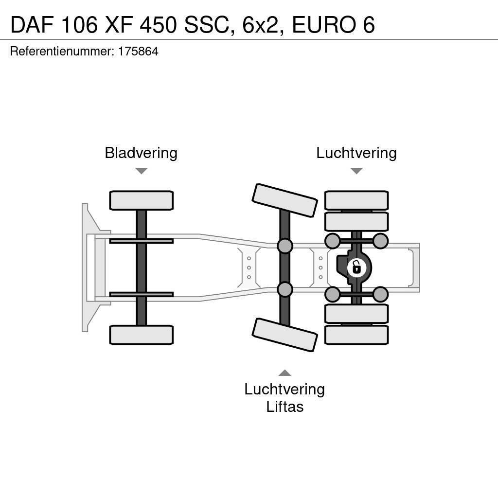 DAF 106 XF 450 SSC, 6x2, EURO 6 Tractor Units
