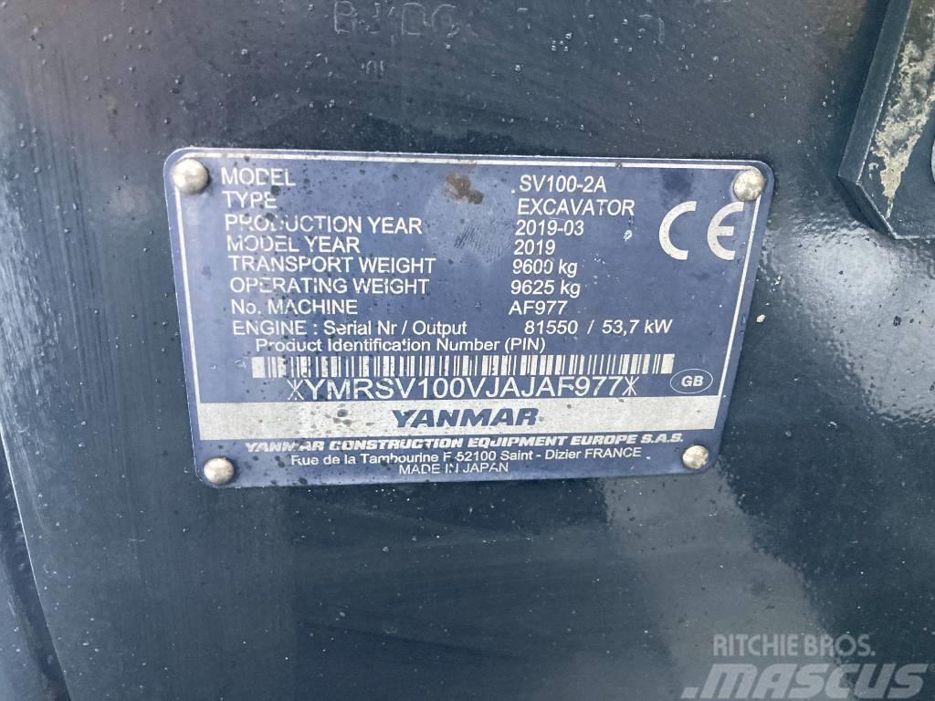 Yanmar SV 100-2A Midi excavators  7t - 12t