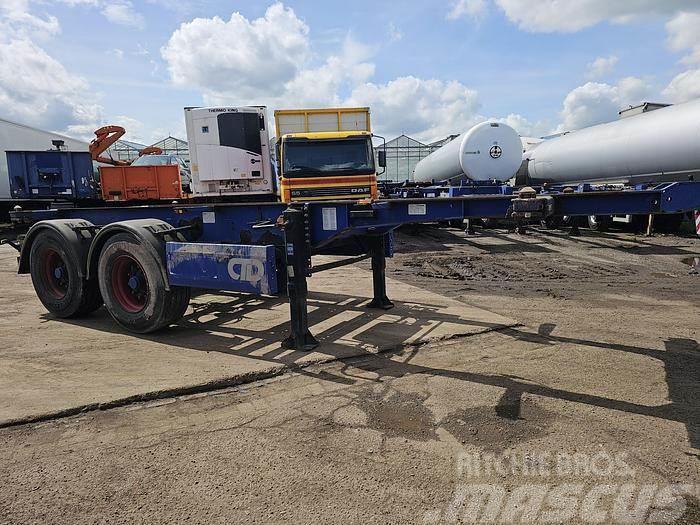 Krone 2 axle | container chassis | steel suspension | Bp Containerframe semi-trailers
