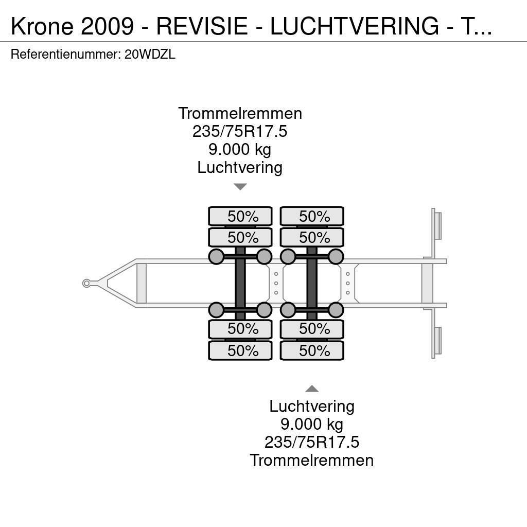 Krone 2009 - REVISIE - LUCHTVERING - TROMMELREM Vehicle transport trailers