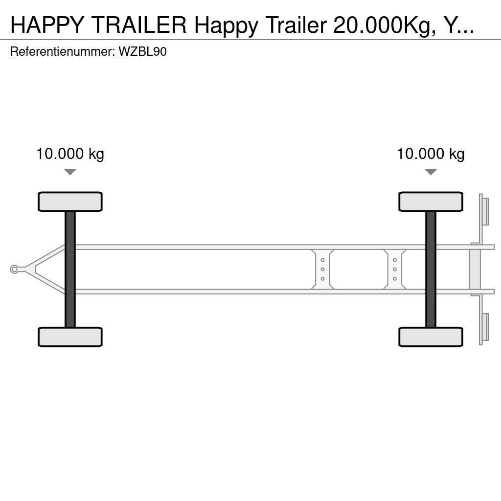  Happy Trailer 20.000Kg, Year 2007. Flatbed/Dropside trailers
