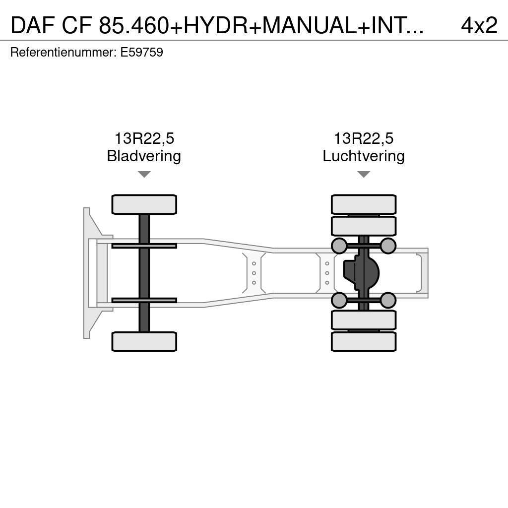 DAF CF 85.460+HYDR+MANUAL+INTARDER Tractor Units