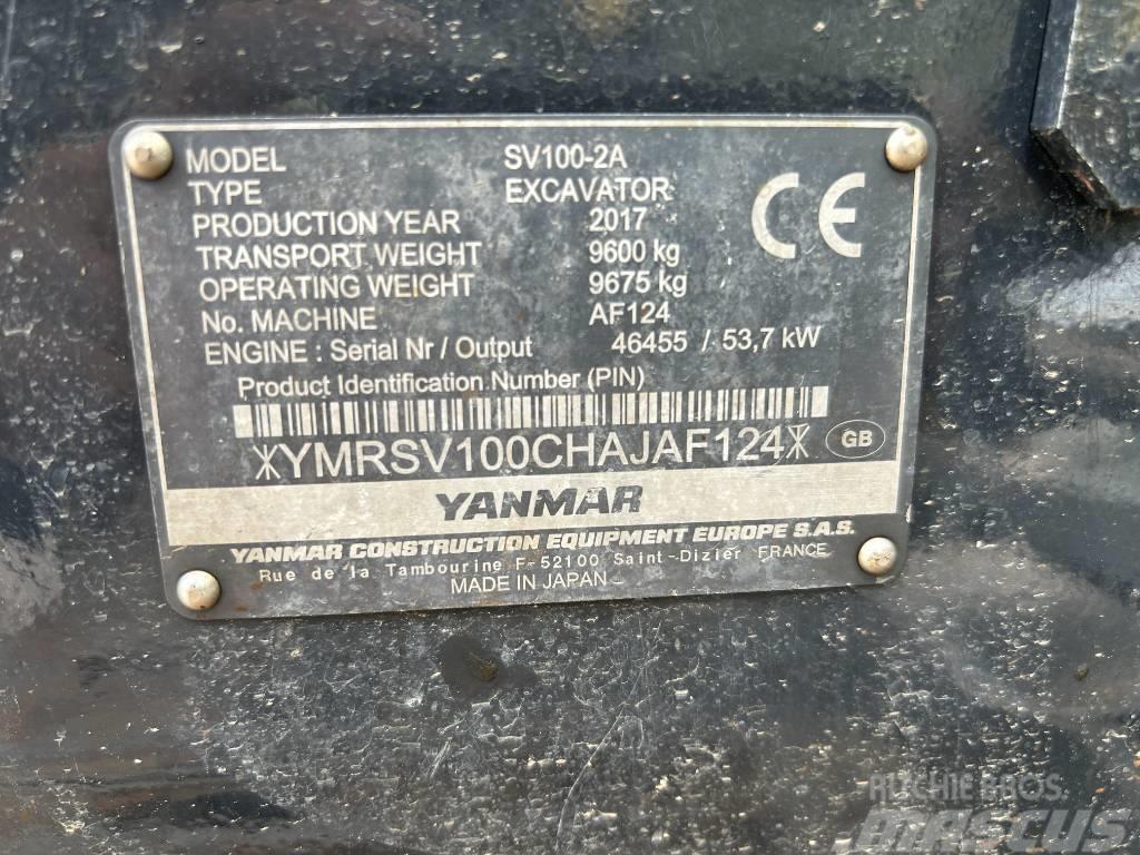 Yanmar SV100-2A Midi excavators  7t - 12t