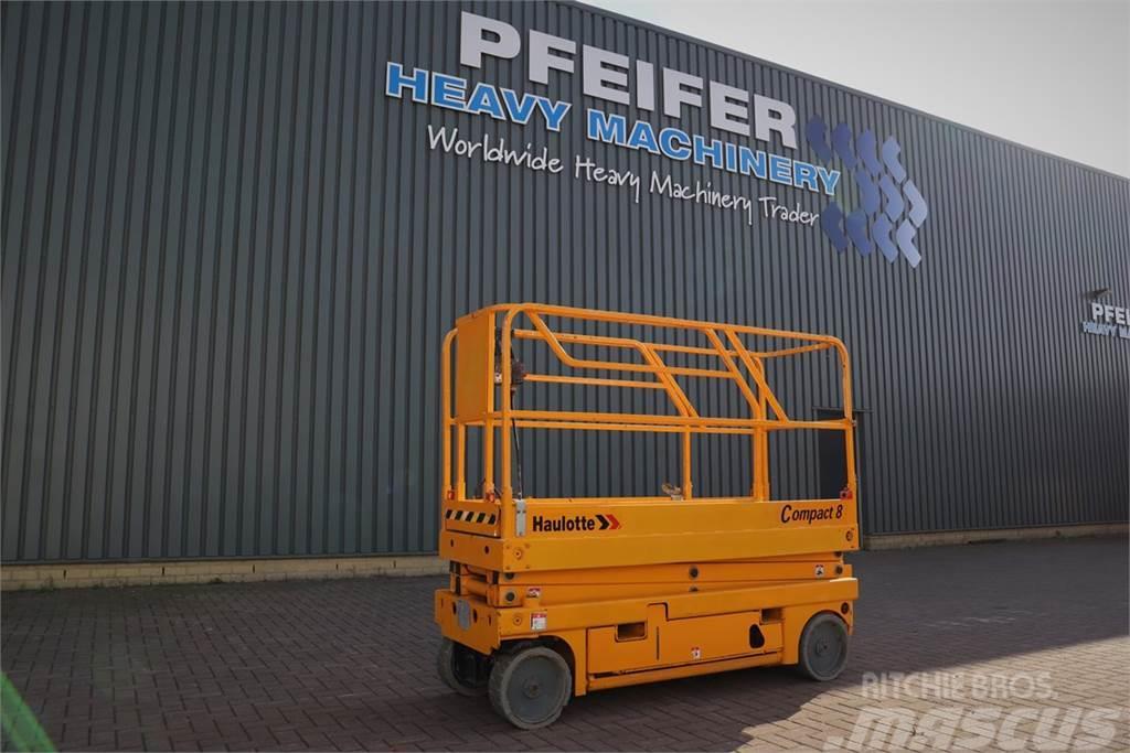 Haulotte COMPACT 8 Electric, 8.2m Working Height, 350kg Cap Scissor lifts