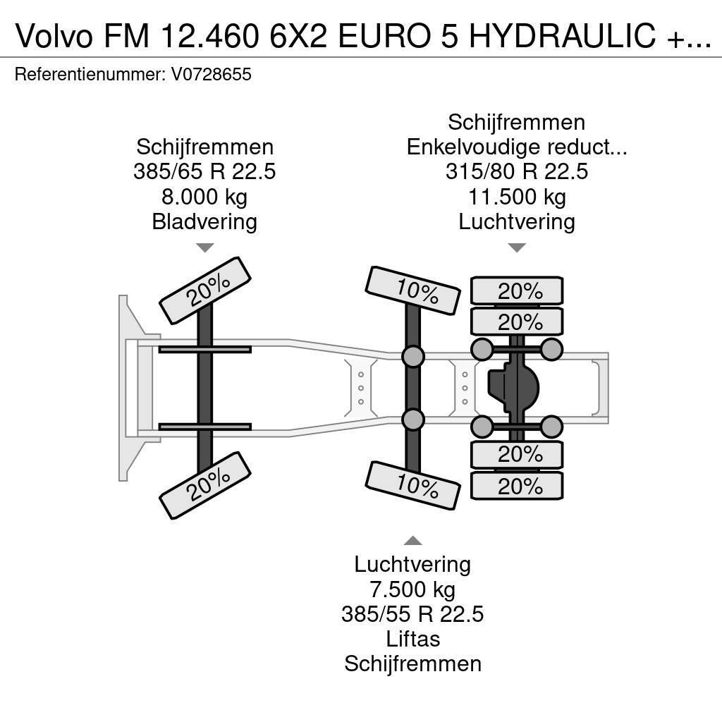 Volvo FM 12.460 6X2 EURO 5 HYDRAULIC + i-Shift APK Tractor Units