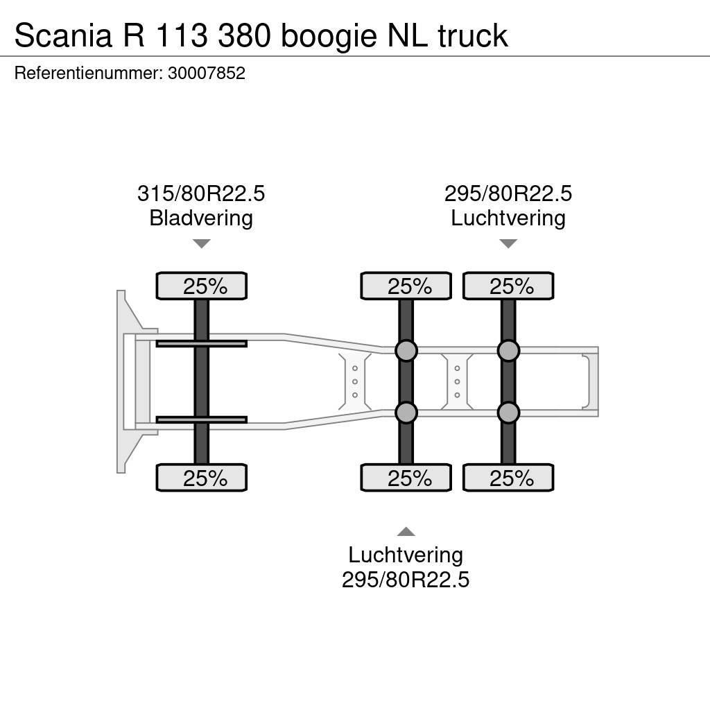 Scania R 113 380 boogie NL truck Tractor Units