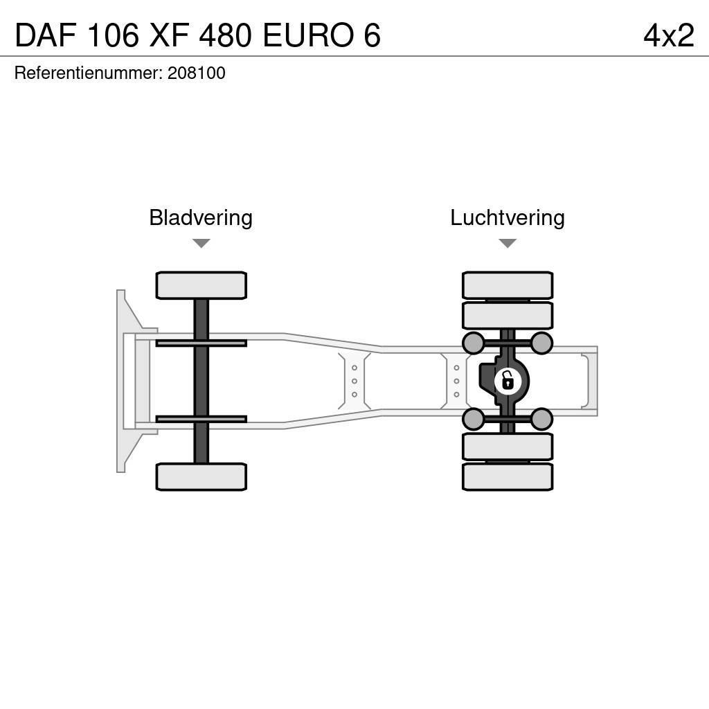 DAF 106 XF 480 EURO 6 Tractor Units