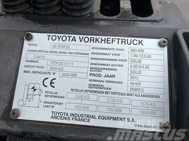 Toyota 7 FD F 25 Diesel trucks