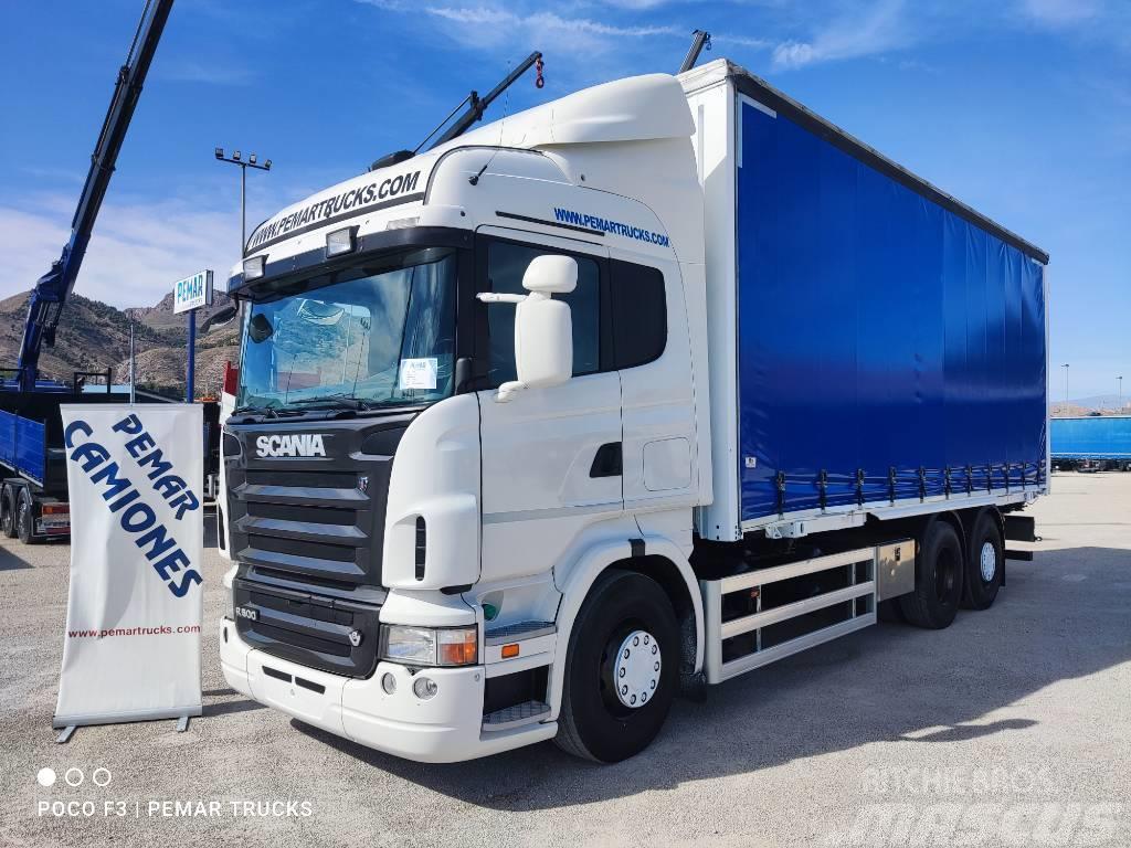 Scania R 500 6X2 TAUTLINER CAJA INTERCAMBIABLE Container Frame trucks