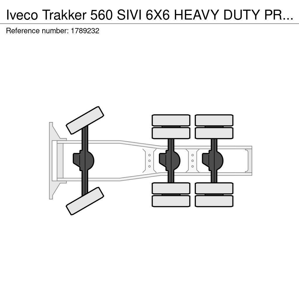 Iveco Trakker 560 SIVI 6X6 HEAVY DUTY PRIME MOVER 275 TO Tractor Units
