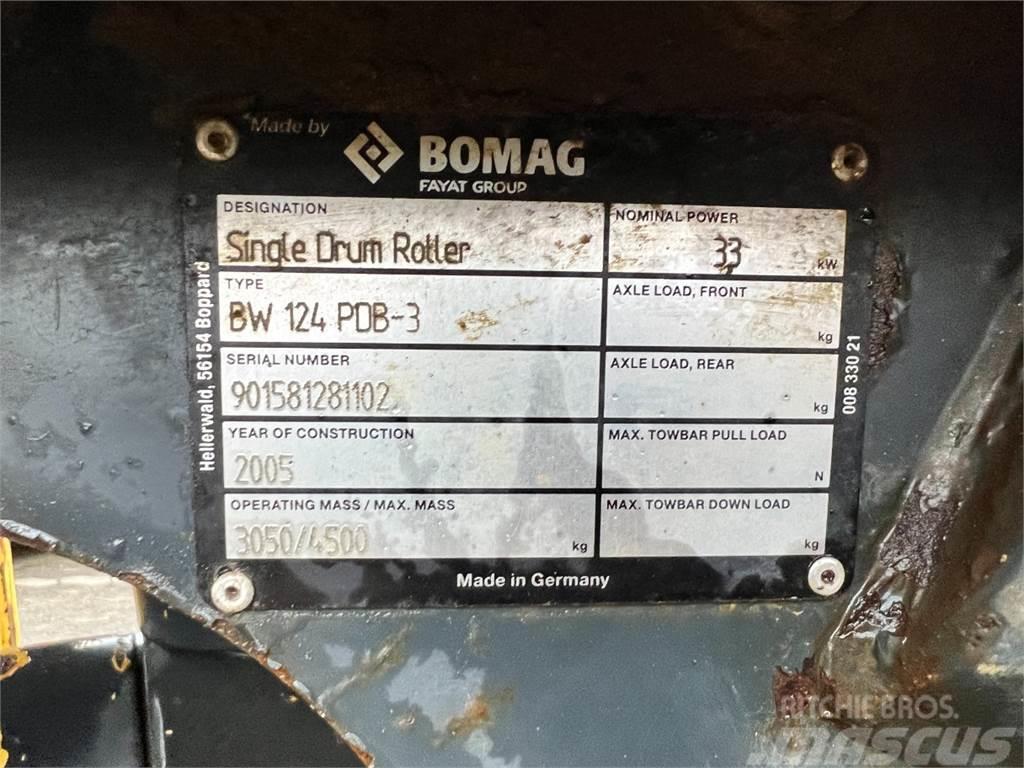Bomag BW 124 PDB-3 - 3.000 kg. / Tromle / 1.400T Single drum rollers