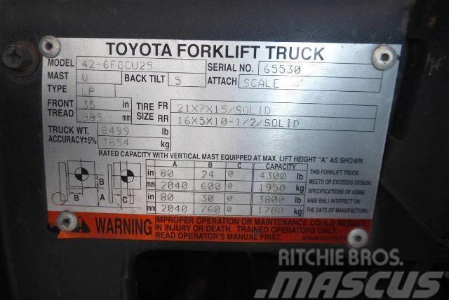 Toyota 426FGCU25 Forklift trucks - others