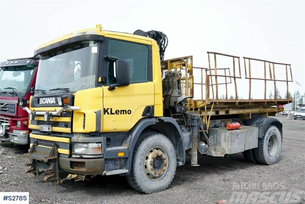 Scania P94 4x2 Work Plattform with Crane Crane trucks