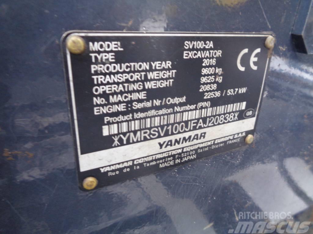 Yanmar SV 100-2 Midi excavators  7t - 12t