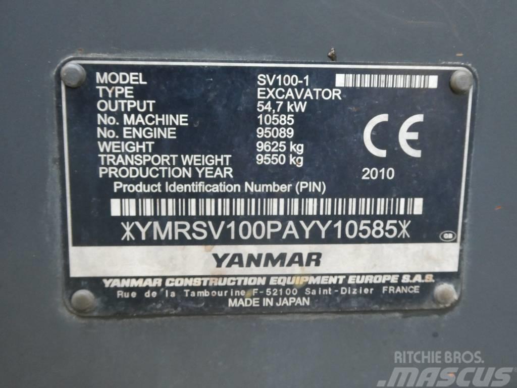 Yanmar SV 100-1 Midi excavators  7t - 12t