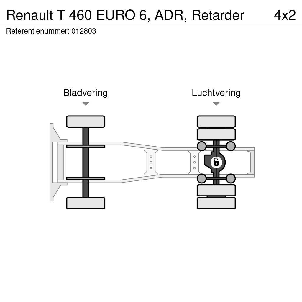 Renault T 460 EURO 6, ADR, Retarder Tractor Units