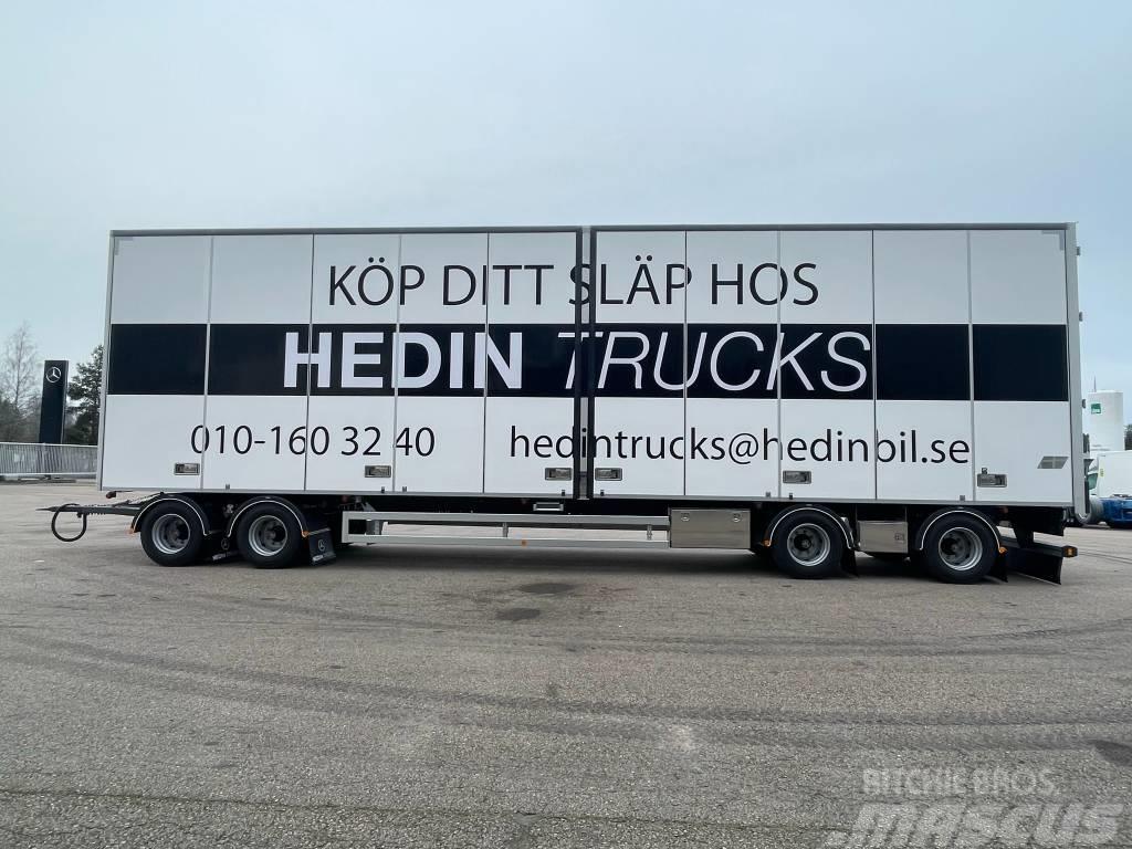 PLS Skåpsläp 38t 4-axl (Omgående leverans) Box body trailers