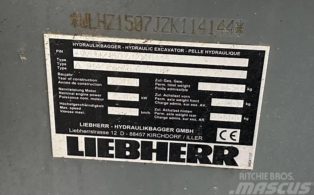Liebherr A 914 Compact Wheeled excavators