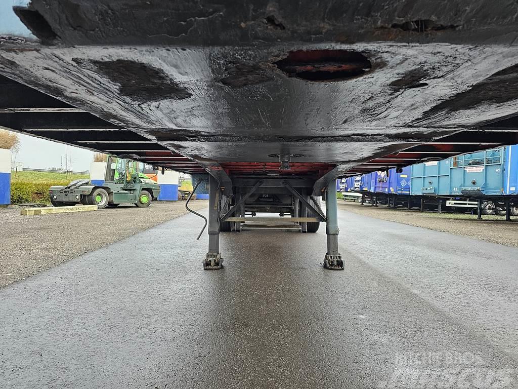 Groenewegen DRO-12-24 | heavy duty | steel suspension | drum b Flatbed/Dropside semi-trailers