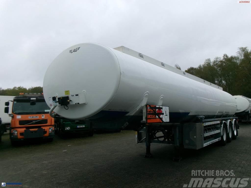 LAG Fuel tank alu 42 m3 / 6 comp + pump Tanker semi-trailers