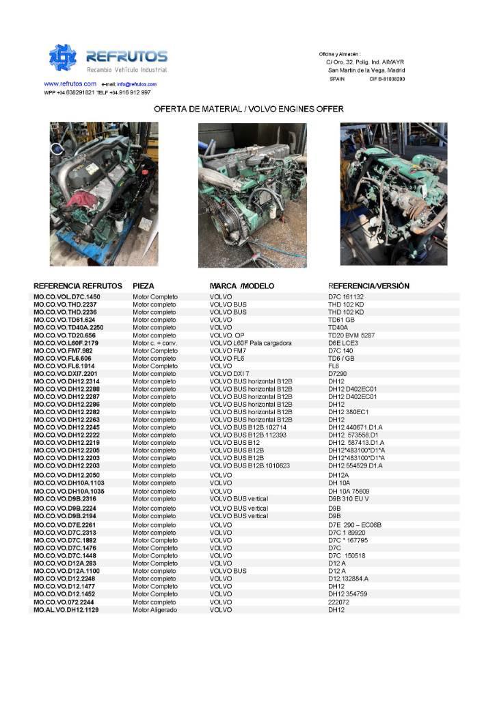 Volvo B 12 B Engines