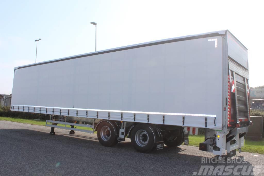 AMT 2 akslet city trailer med lift og TRIDEC- CI200 Curtainsider semi-trailers
