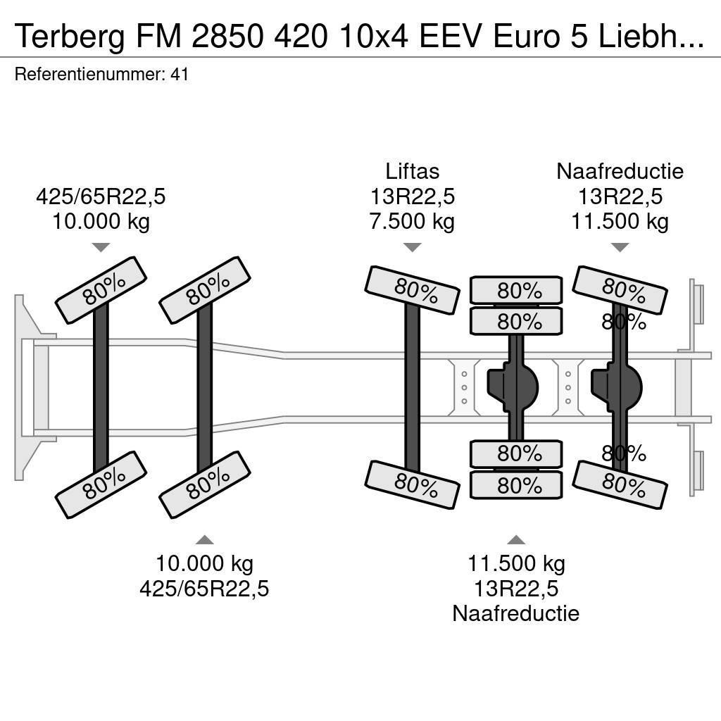 Terberg FM 2850 420 10x4 EEV Euro 5 Liebherr 15 Kub Mixer! Concrete trucks