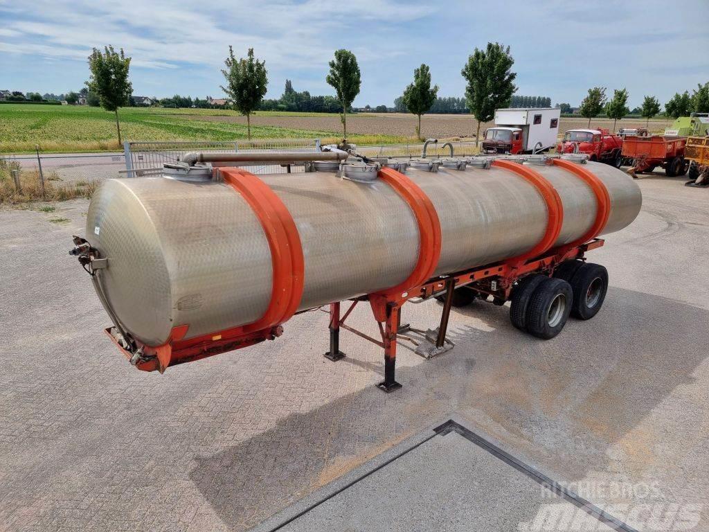 LAG INOX - RVS - 25 m3 - 1 comp. Tanker semi-trailers