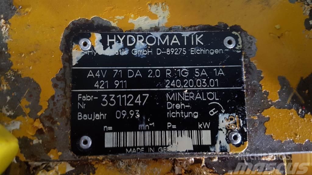 Ahlmann AZ9/AZ10-Hydromatik A4V71DA2.0R1G5A1A-Drive pump Hydraulics