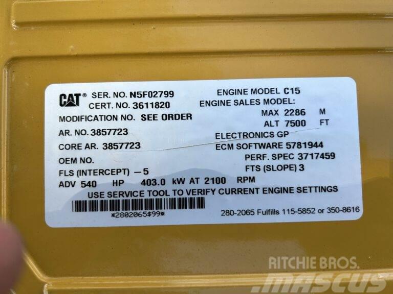CAT C15 - Unused - 540 HP - Arr. 385-7723 Engines