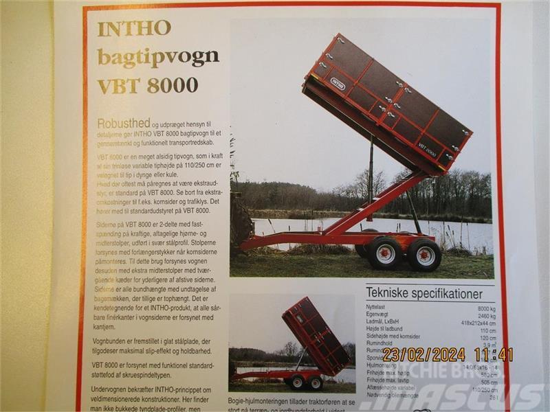 INTHO VBT 8000 variabel bagtip Tipper trailers