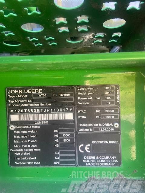 John Deere T660 HM Combine harvesters