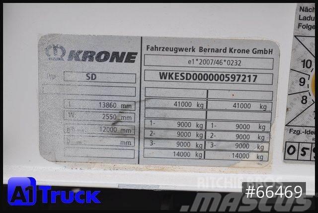 Krone SD, Mega,445/45 R19.5, BPW, Hubdach Curtainsider semi-trailers