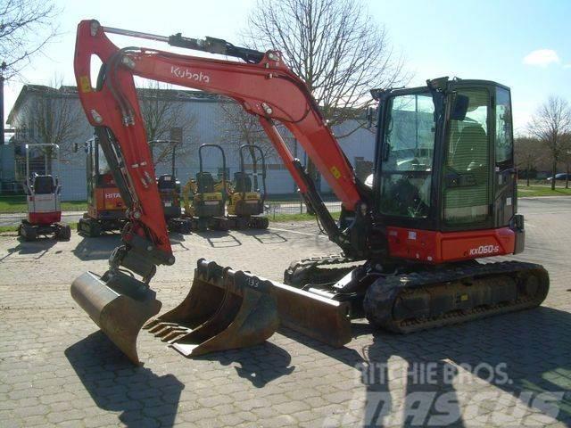 Kubota KX 060-5, BJ 21, 950 BH, Tilt, SW Martin 3Löffel Mini excavators < 7t (Mini diggers)